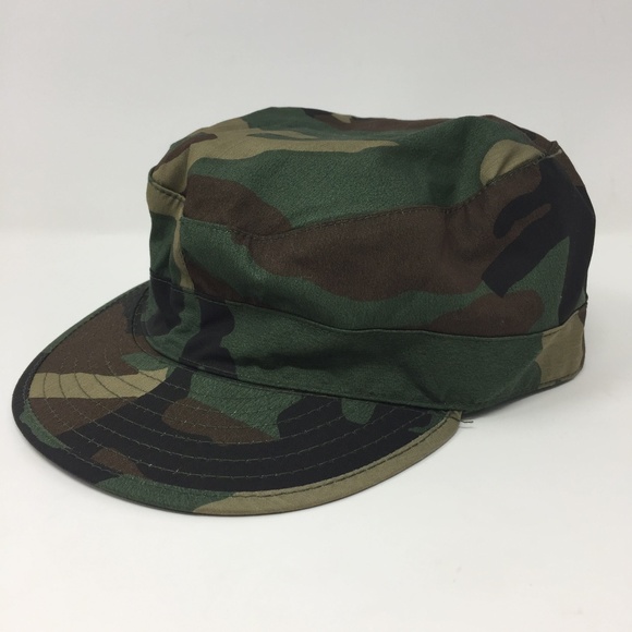 ARMY Other - BDU ARMY Military Woodland Camo Field Cap 7 1/8